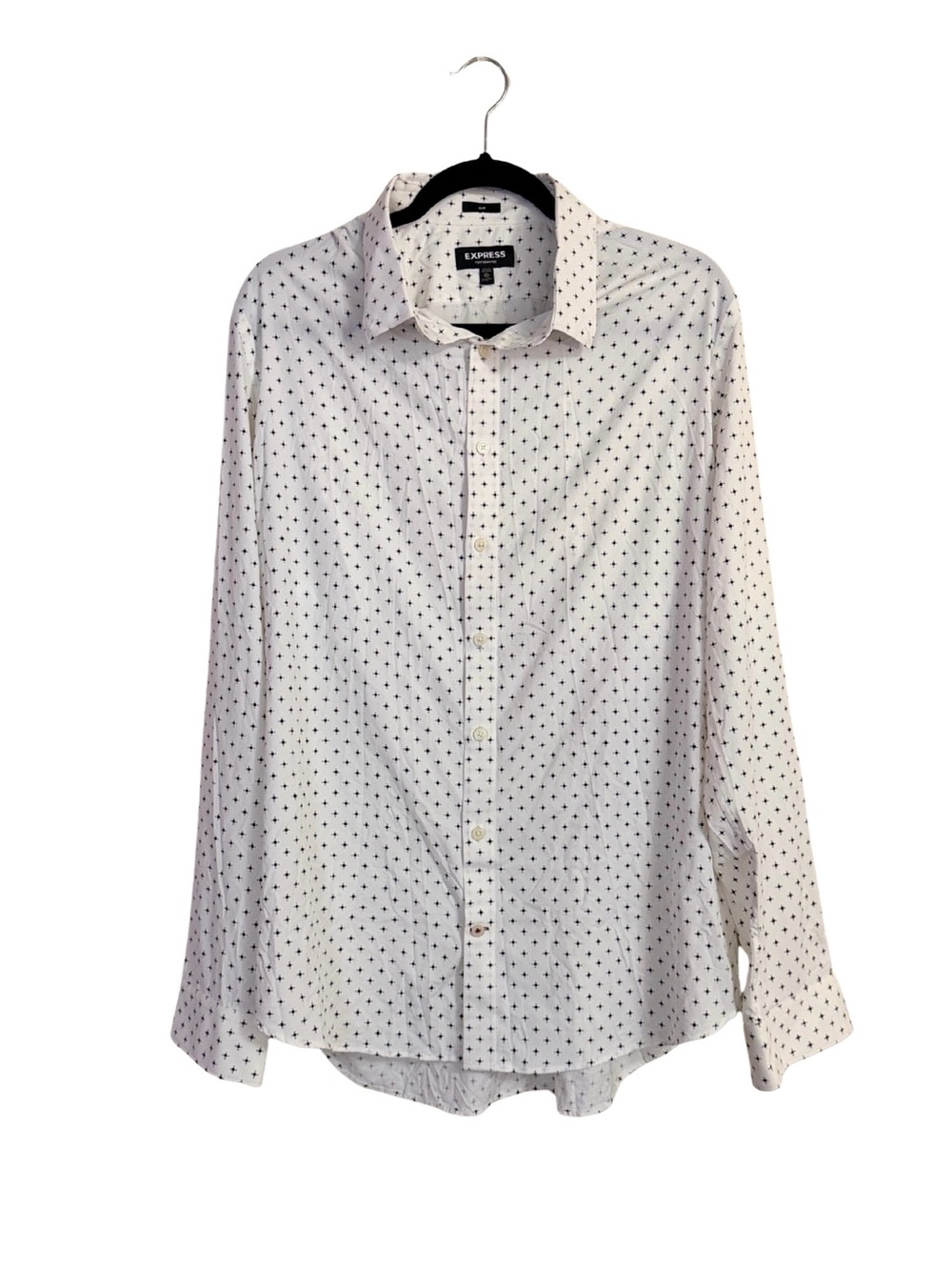 Express Men’s Performance Moisture Wicking Comfort Stretch Dress Shirt XL Slim